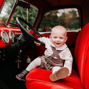 Precious LULI & ME outfit. 18 months. Cream and brown.